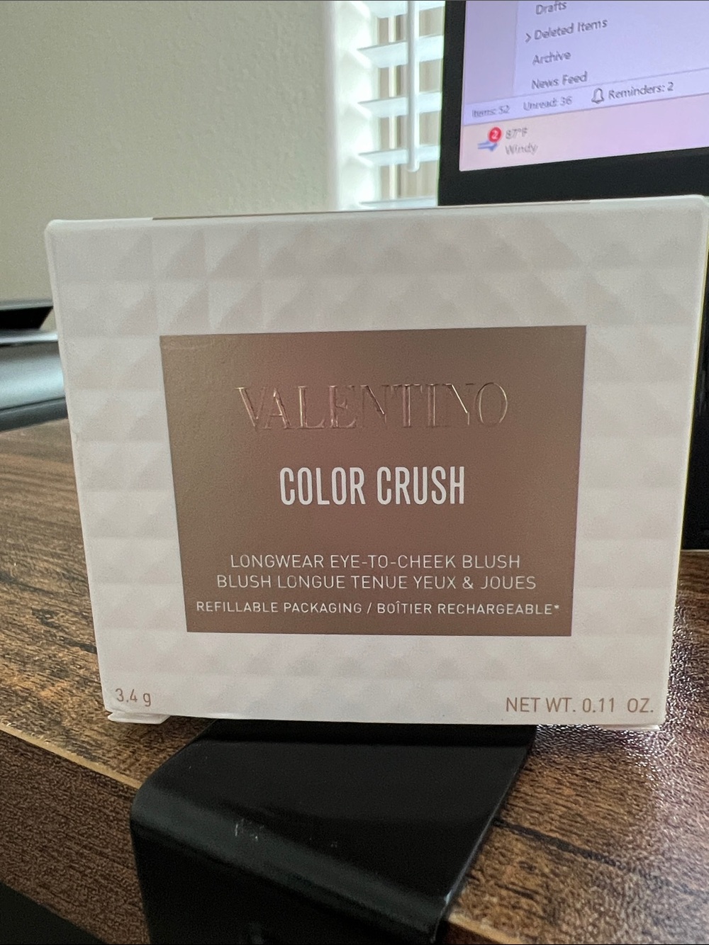 Valentino Color Crush Longwear Eye-to-Cheek Blush - Pink